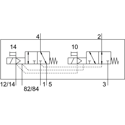 Распределитель с электромагнитным управлением Festo VMPA14-M1H-HS-PI