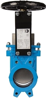 Задвижка шиберная чугунная межфланцевая СМО A-01-HW(N)-E-Ру6-Ду250 (PN6 DN250)