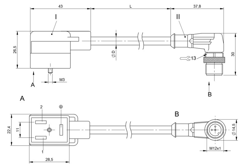 Соединительный кабель Balluff BCC VB43-M423-3E-666-PX0350-006
