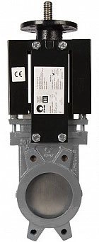 Задвижка шиберная из нержавеющей стали с ISO-фланцем СМО AB-02-600-Ру4-ISO-E (PN4 DN600)