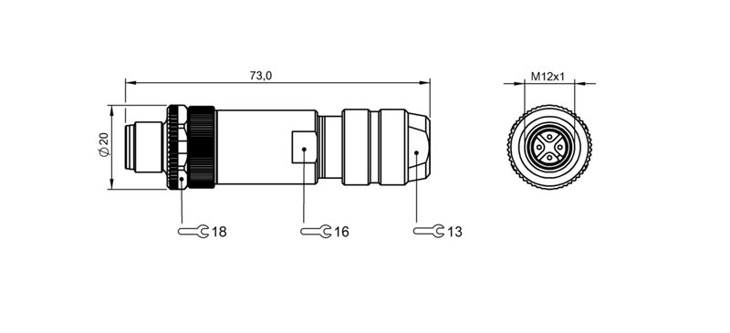 Разъем Balluff BCC M474-0000-2A-000-01X475-000