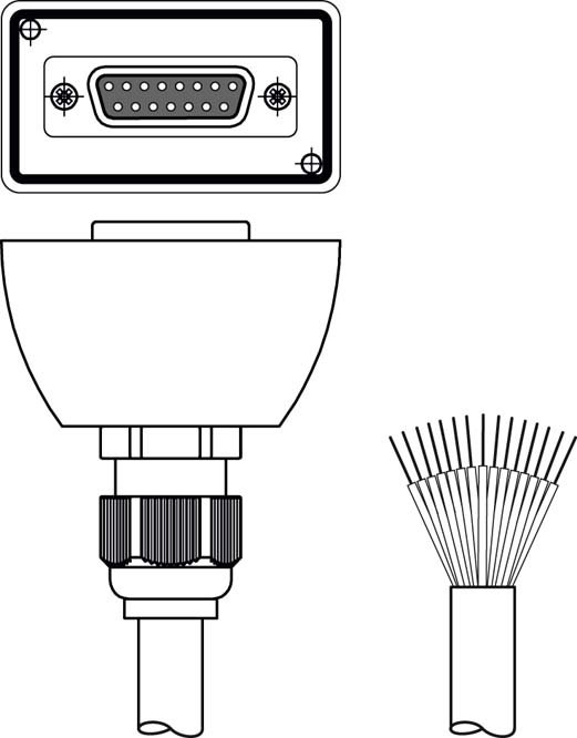 Разъем с кабелем Leuze Electronic KB-ROD4-CP-10000