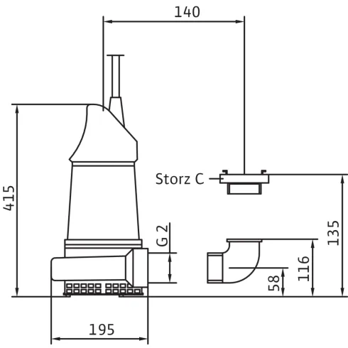 Фекальный насос Wilo EMU KS 14 E 6019448