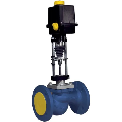 Клапан проходной односедельный с ЭИМ КПСР Групп КПСР1- Ру40 Ду50-32-1-2100-СТ--1-260-У ( PN40 DN50 )