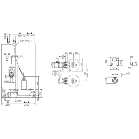Погружной насос для сточных вод Wilo Drain TP 80E160/17 6043950