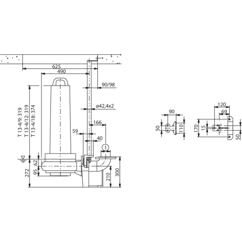 Фекальный насос Wilo EMU FA 08.53185E + T 134/12HEx 6047616