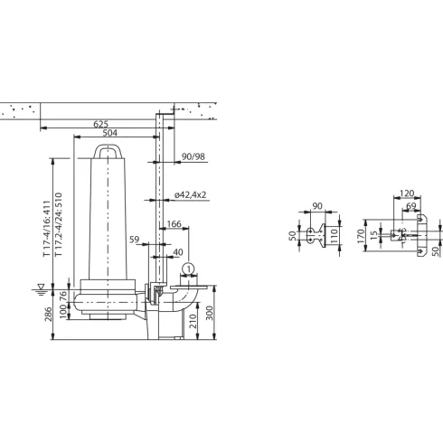Фекальный насос Wilo EMU FA 08.64234E + T 174/16HEx 6047622