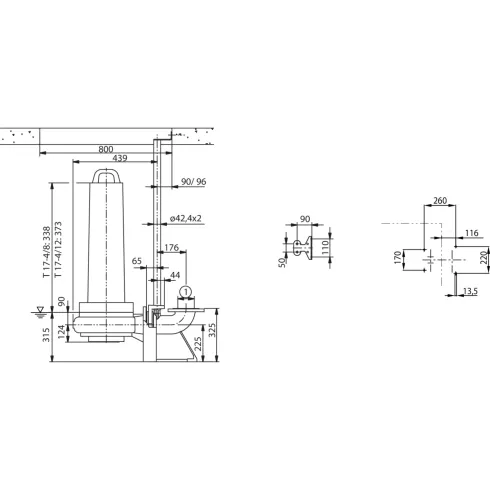 Фекальный насос Wilo EMU FA 10.22200W + T 174/8HEx 6047654