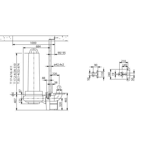 Фекальный насос Wilo EMU FA 15.52245E + T 17.24/24HEx 6047732