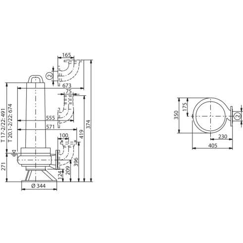 Фекальный насос Wilo EMU FA 08.66180W +T 20.12/22GEx 6049220