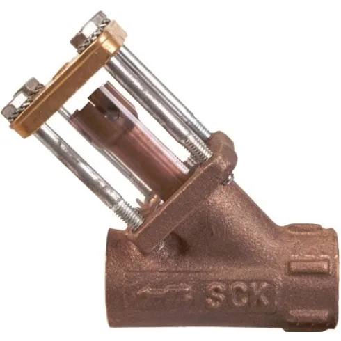 Стекло смотровое боросиликатное с обратным клапаном в бронзовом корпусе ADCA SCK Ру10 Ду1 (PN10 DN25 )