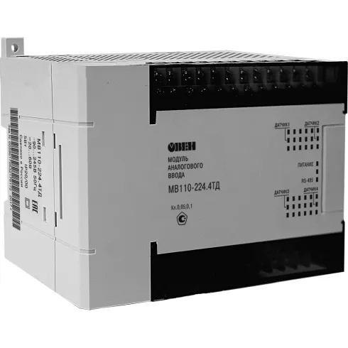 Модуль аналогового ввода сигналов тензодатчиков ОВЕН МВ110-224.4ТД