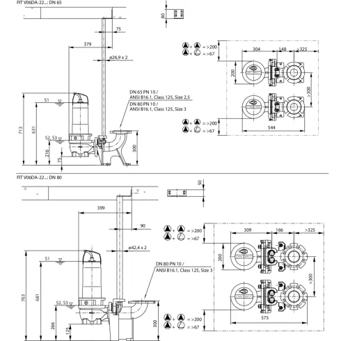 Фекальный насос Wilo Rexa FIT V06DA224/EAD12T0039540A 6064708