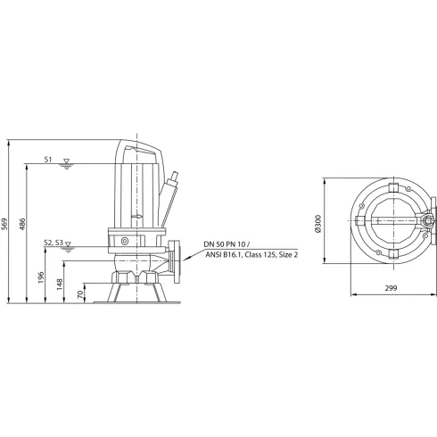Фекальный насос Wilo Rexa PRO V05DA-124/EAD0X2-M0011-523-O 6064720