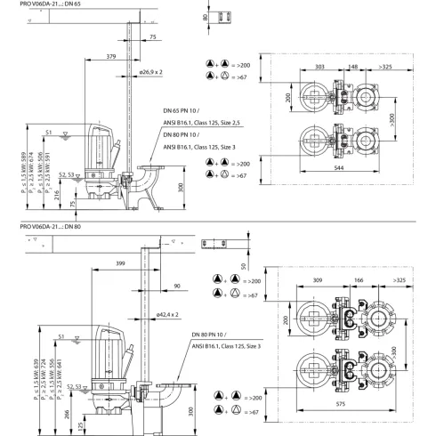 Фекальный насос Wilo Rexa PRO V06DA-212/EAD0X2-M0011-523-O 6064728