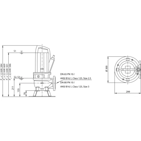 Фекальный насос Wilo Rexa PRO V06DA-214/EAD1X2-T0015-540-O 6064731