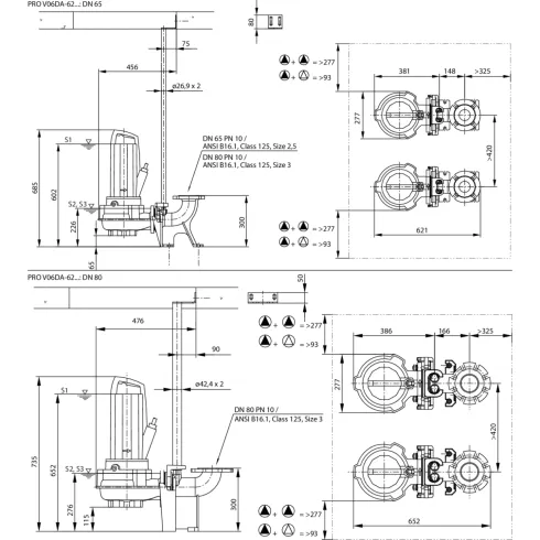 Фекальный насос Wilo Rexa PRO V06DA-623/EAD1X4-T0015-540-O 6064738