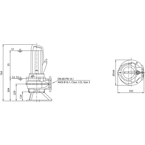 Фекальный насос Wilo Rexa PRO V08DA-426/EAD1X4-T0015-540-O 6065938