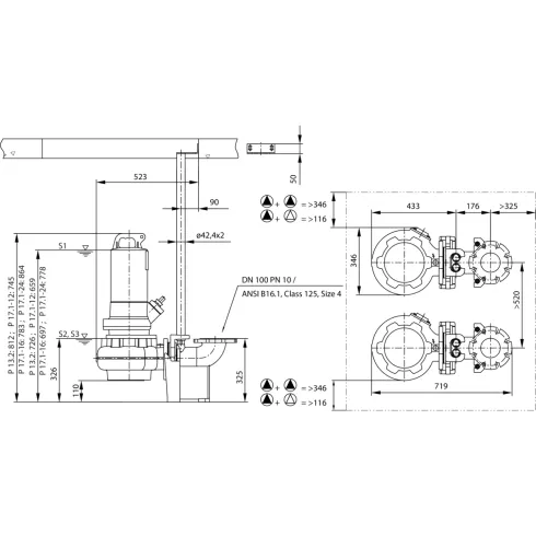 Фекальный насос Wilo Rexa PRO C10DA-514/EAD1X4-T0025-540-O 6076770