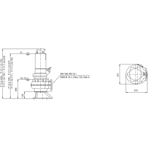 Фекальный насос Wilo Rexa PRO C10DA-518/EAD0X4-T0035-540-O 6076772