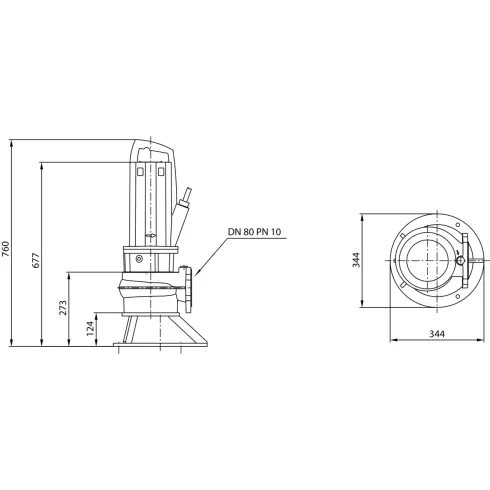 Фекальный насос Wilo Rexa PRO C08DA-432/EAD1X2-T0025-540-O 6078110