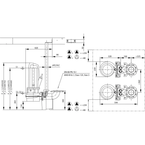 Фекальный насос Wilo Rexa PRO C08DA-412/EAD0X2-M0011-523-O 6078834