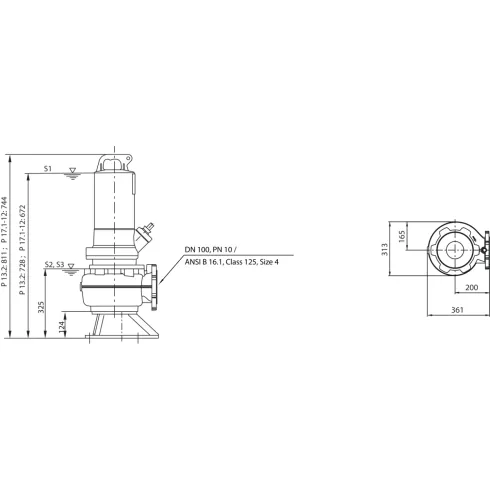 Фекальный насос Wilo Rexa PRO V10DA-425/EAD1X4-T0025-540-O 6081912