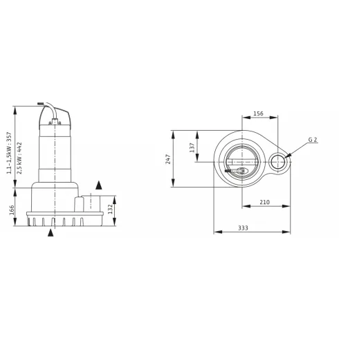 Погружной дренажный насос Wilo Padus UNI M05/M15523/VA 6084808