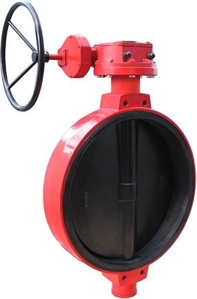 Затвор дисковый поворотный стальной межфланцевый с редуктором XUROX 805WE R Ру16 Ду600 (PN16 DN600)