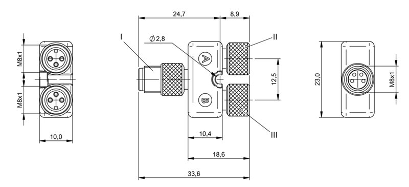 Y-образный распределитель Balluff BCC M314-M313-M313-U0056-000