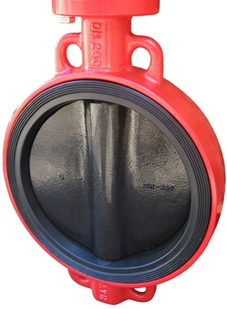 Затвор дисковый поворотный стальной межфланцевый с ISO-фланцем XUROX 805WE Ру16 Ду200 (PN16 DN200)