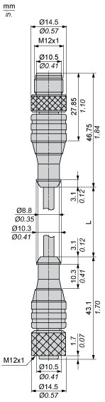 Соединительный кабель Telemecanique XZCRV1511064D2