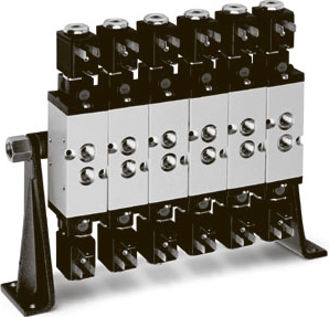 Коллектор с раздельными выхлопами Camozzi CNV-328-2