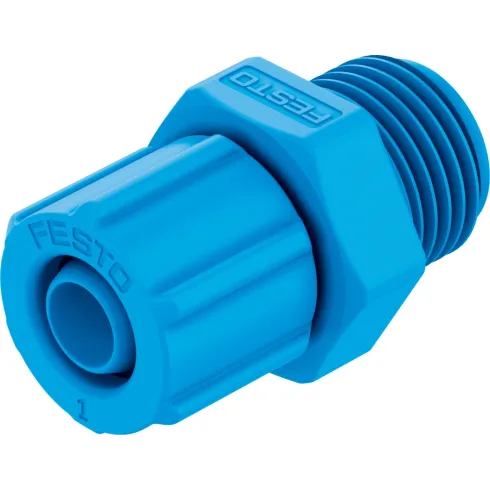 Штуцер ниппельный с накидной гайкой Festo CK-1/4-PK-4-KU