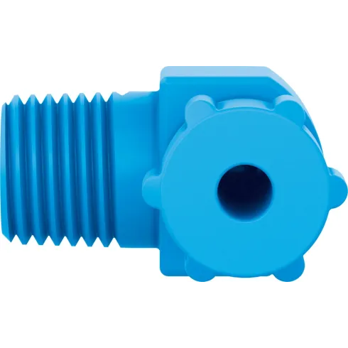 Штуцер ниппельный угловой с накидной гайкой Festo GCK-1/4-PK-4-KU