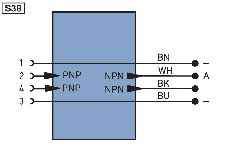 Разъем с кабелем Wenglor BG7V1P-N-2M