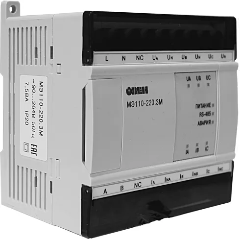 Модуль измерения параметров электрической сети ОВЕН МЭ110-220.3М