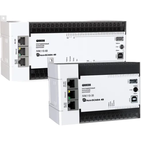 Контроллер c исполнительной средой MasterSCADA 4D ОВЕН ПЛК110-220.30.Р-МS4-3