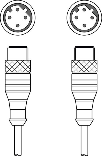 Соединительный кабель Leuze Electronic KSS ET-M12-4A-M12-4A-P7-050