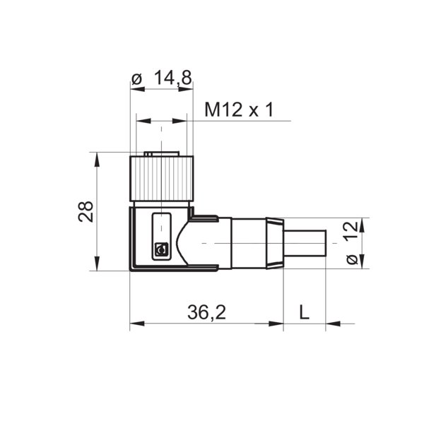 Разъем с кабелем Baumer ESW 33AH1000G