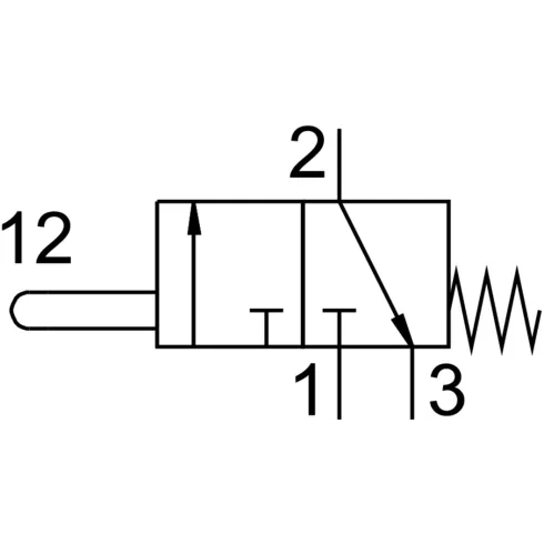 Нажимной распределитель Festo V-3-1/4-B
