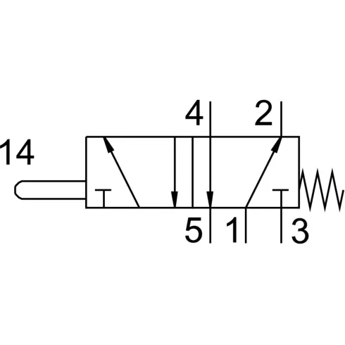 Нажимной распределитель Festo V-5-1/4-B