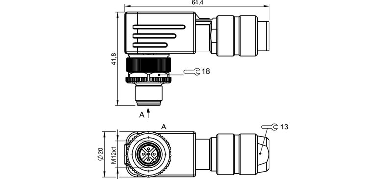 Разъем Balluff BCC M485-0000-2B-000-01X575-000