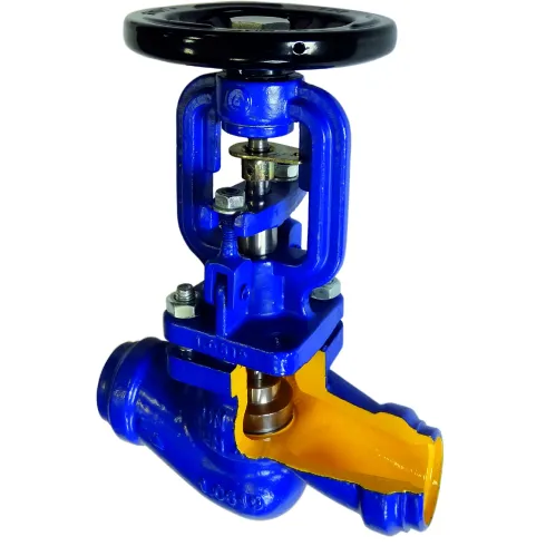 Вентиль запорный сварной из стали сальниковый Zetkama 217F-020-E01 Ру40 Ду20 (PN40 DN20 )