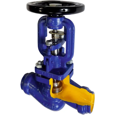 Вентиль запорный сварной из нержавеющей стали сальниковый Zetkama 217I-050-E10 Ру40 Ду50 (PN40 DN50 )