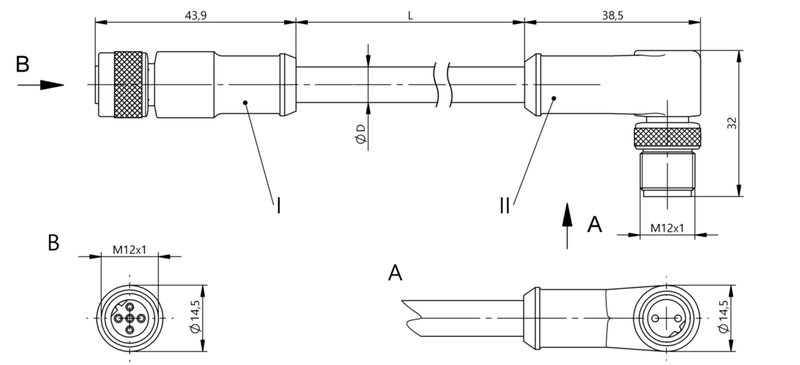 Соединительный кабель Balluff BCC M415-M422-3B-329-PS72N1-025-C009
