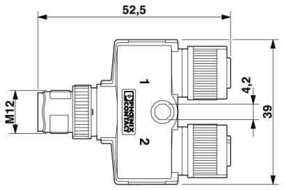 SAC-8PY-M/2XF BK 2-PSR