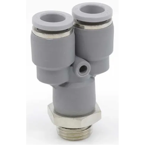 Тройник цанговый Y-образный с резьбой Pemaks PRYO-1/4-12