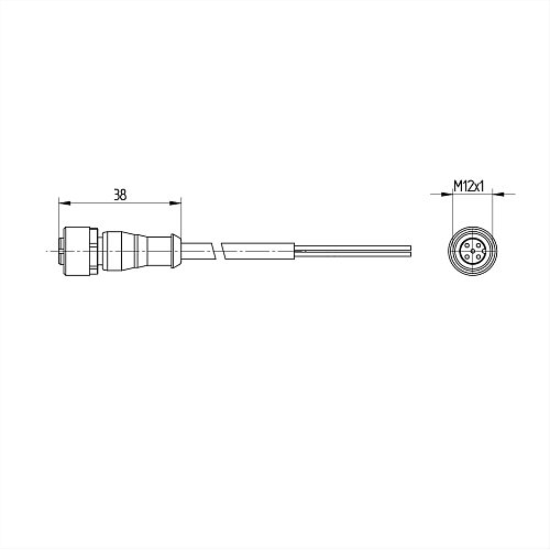 Разъем с кабелем Wenglor S23-2M