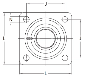 Линейный подшипник в сборе с корпусом SKF LVCR 30 D-2LS